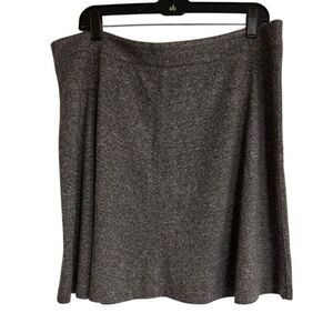 Loft Gray Skater Skirt Size XL NWT